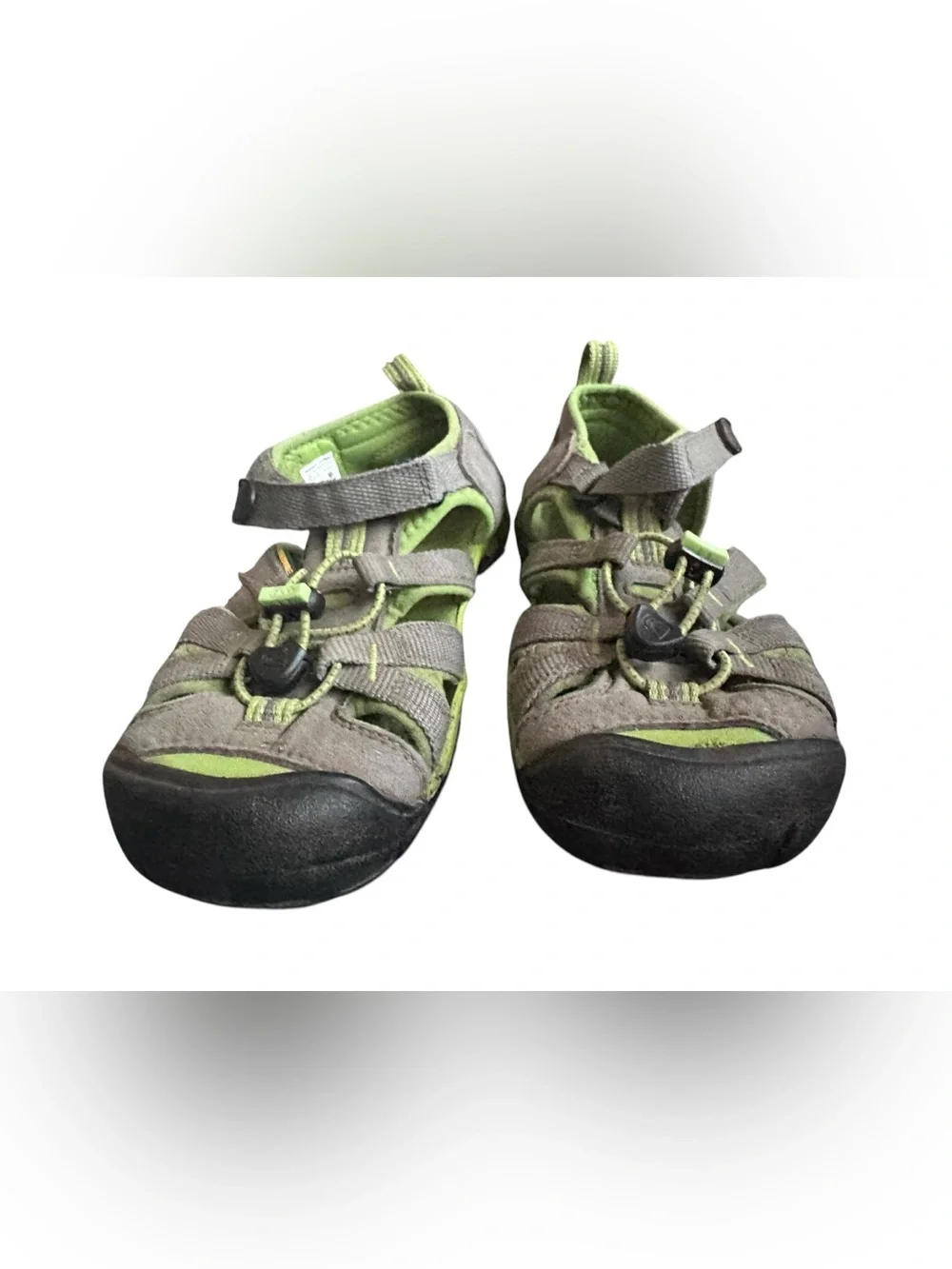 KEEN Clearwater CNX Sandals Lime Green Gray‎ Youth Size 3